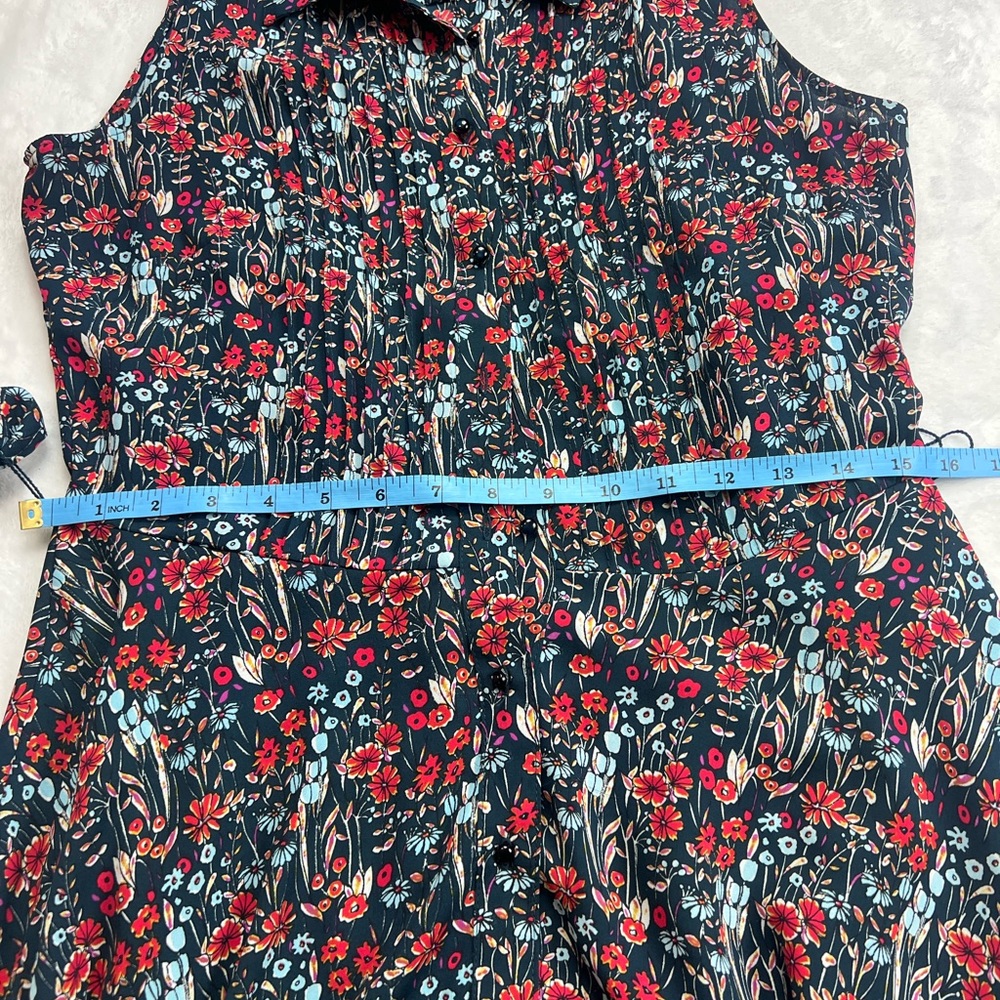 Nanette Lepore Red and Blue Floral Maxi Dress - Picture 4 of 5